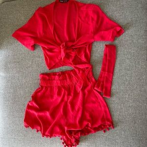 2 piece shorts co-ord set - Shein